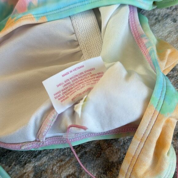 Stoney Clover Lane x Target Rainbow Tie Dye One Piece Swimsuit Size XS NWOT - Picture 8 of 9